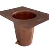 Replacement Rain Chain Gutter Adapter with Bolts Studs Easily Install Accessory for Outdoor Downspout Outlet Repair Parts