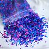 Iridescent Nail Art Sequins 3D Holographic Shiny Fragment Holographic Glitter Flakes Irregular Shape Nail Decorations
