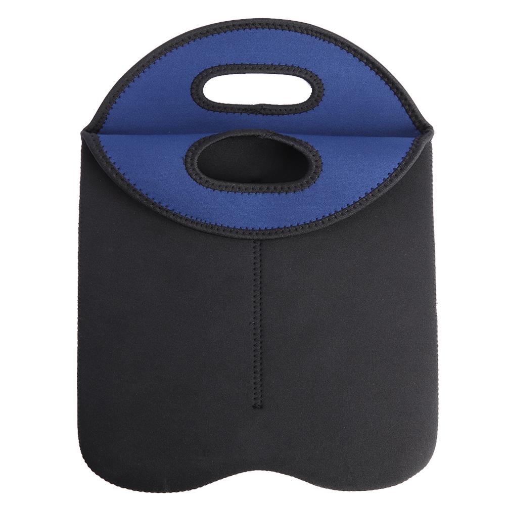 Heat Insulation Neoprene Soft Handle Design Wine Bottle Case Portable No Deformation Double Bottle Protective Cover