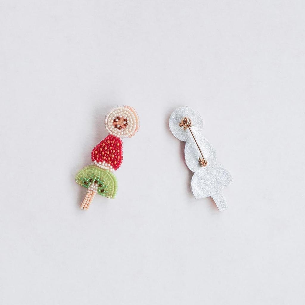 MIYUKI Hungry Brooch Made with Bead Embroidery Bead Kit <Fruit Candy> HCA20-12