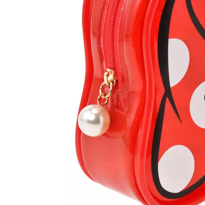 Disney Minnie Pouch Ribbon MINNIE'S DOT RIBBON Japan NEW Disney Store
