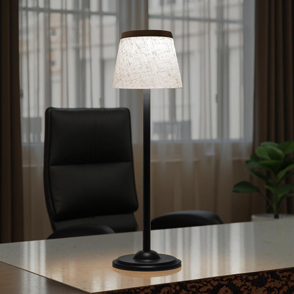 Cordless Table Lamp 1800mAh Battery Operated Wireless Lamp Touch Dimmable for Restaurant Home Dinner Dining Kitchen