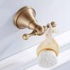 Luxury Solid Brass Bathroom Accessories Set: Towel Bar, Paper Holder, Towel Ring, Robe Hook - Complete Modern Bathroom Set