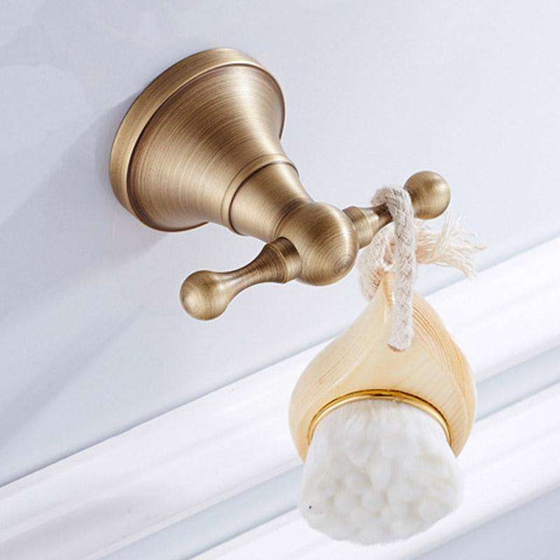 Luxury Solid Brass Bathroom Accessories Set: Towel Bar, Paper Holder, Towel Ring, Robe Hook - Complete Modern Bathroom Set