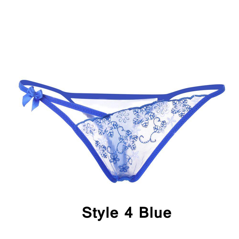 Underwear Underpants Low Waist Briefs Women Erotic Lingerie Lace Flowers G-string Sexy Panties