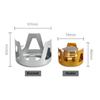 Outdoor Camping Brass Stove with Aluminum Stand Cover Portable Boiling Water Stove Bracket