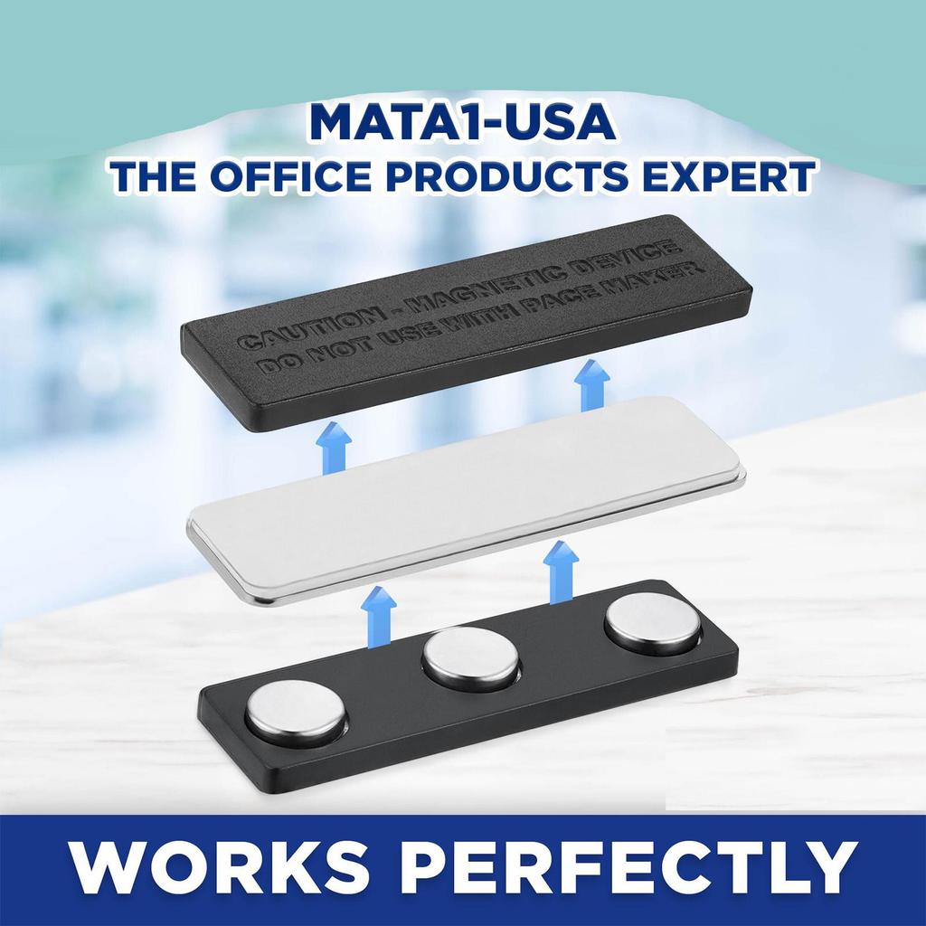 Silný magnetický jmenovka odznak kovový držák ID karty odolný připevňovací držák na oblečení uniformu zaměstnance výstavu