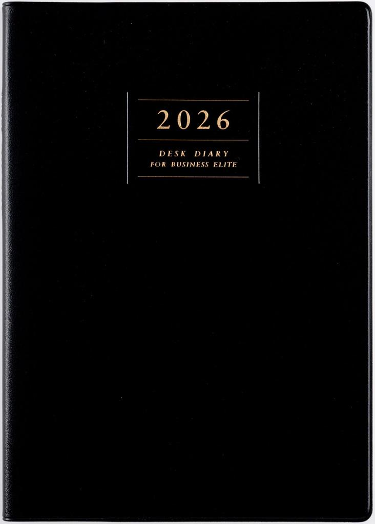 Takahashi 2026 A5 Weekly Desk 53 January Diary, Black, No. (Starts 2026)