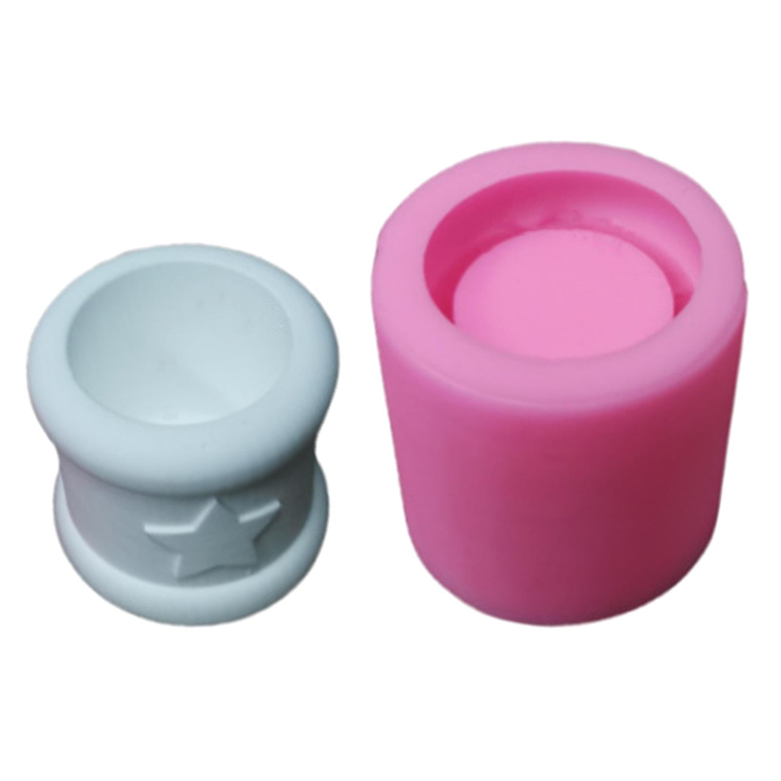 

3D цилиндрический подсвечник, силиконовая форма, ручная работа, подсвечник, формы для изготовления мыла, глины, свадебный домашний декор