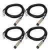 4 Set Inductive Proximity Switch 12mm Probe NPN 3 Wire NO Contact 4mm Detection Approach Sensor 6‑36