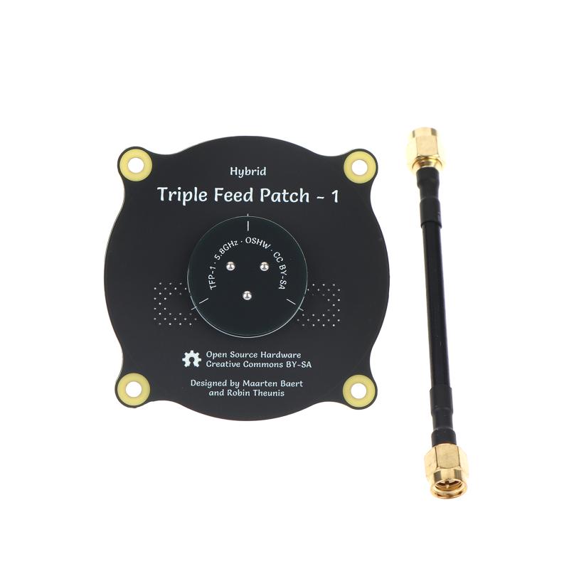 5.8Ghz Triple Feed Patch Antenna Sma / Rp Sma Directional Circular Antenna For Rc Fpv Fatshark Goggles Drone
