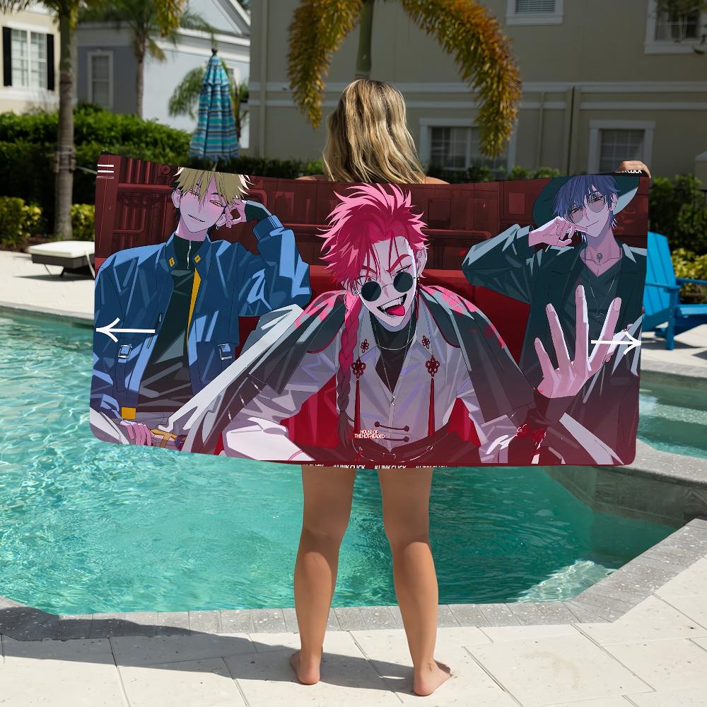 TV Link Click Anime Cool Cartoon Towel Beach Towel Oversized Quick Dry Towel Absorbent Soft Swim BeachTowels for Men Women