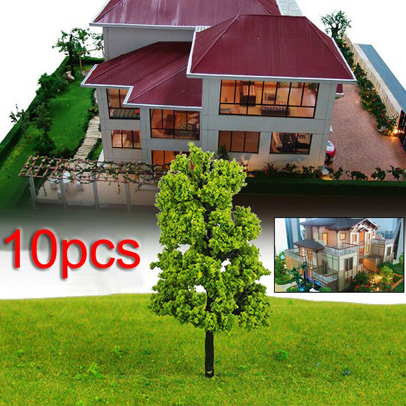 10Pcs 11CM Model Trees Garden Train Railway Architectural Scenery Landscape For Home Decor Model Railroads Accessory China Mainland