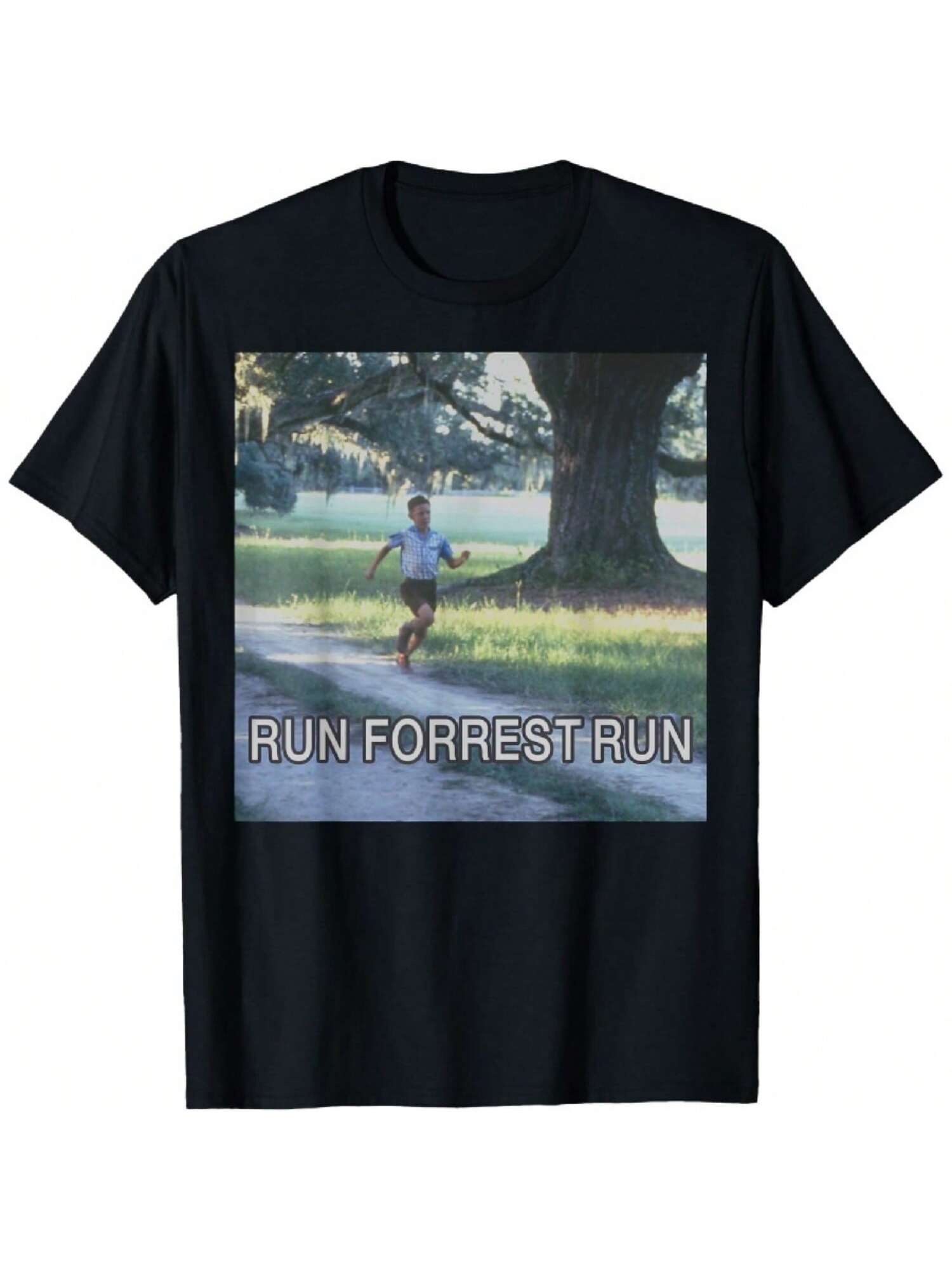 Run Forrest Run Photo Panel T-Shirt S