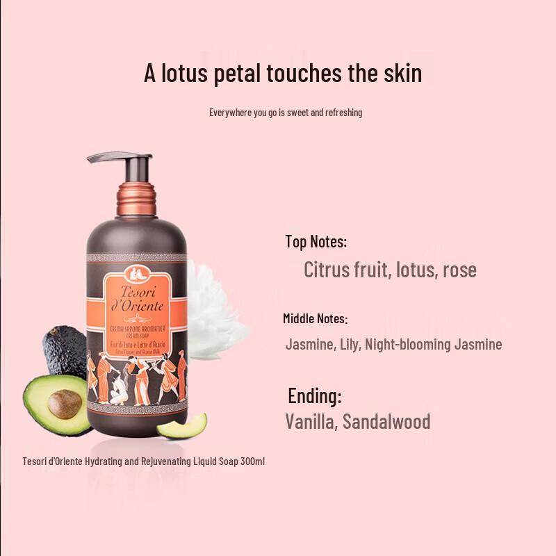 Tesori D'oriente Wasserlotus Duftende Flüssigseife für die Hände 300ml