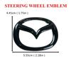 Plastic Car Front Trunk Emblem Rear Tail Refitting Decoration for Mazda 3 6 CX-4 CX-5 Steering Wheel Badge 3D Replaced Sticker