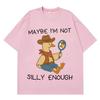 Maybe Im Not Silly Enough Funny Cowboy Goose Meme T Shirt Unisex Unisex Summer Cotton TShirts Casual Loose HipHop ONeck TShirts