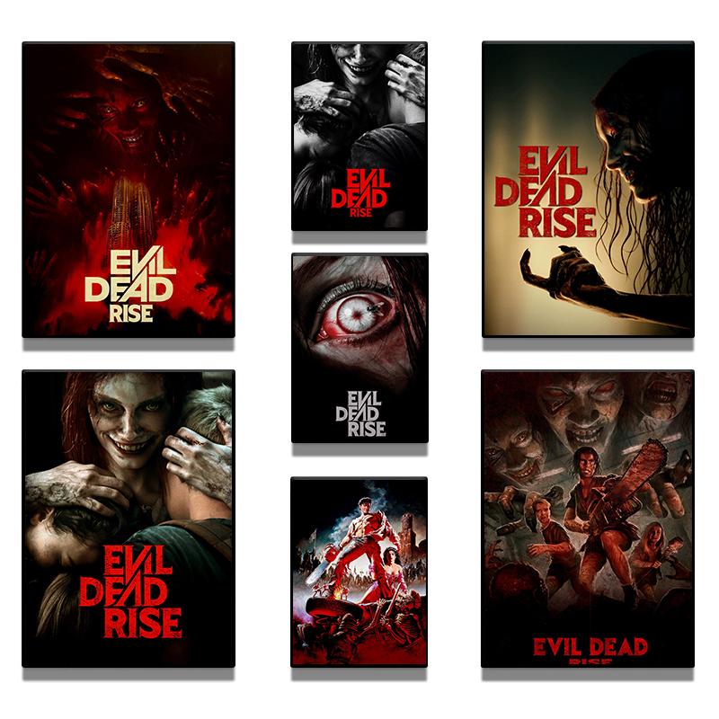 Vintage Horror Movie Evil Dead Rise Poster Estranged Sisters Modern Prints Canvas Painting Wall Pictures Home Living Room Decor