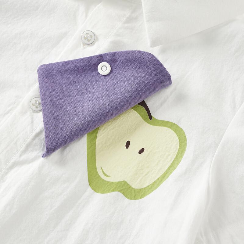 TONGTAI Baby & Peuter Puur Katoen Korte Mouw Kraagje Shirt