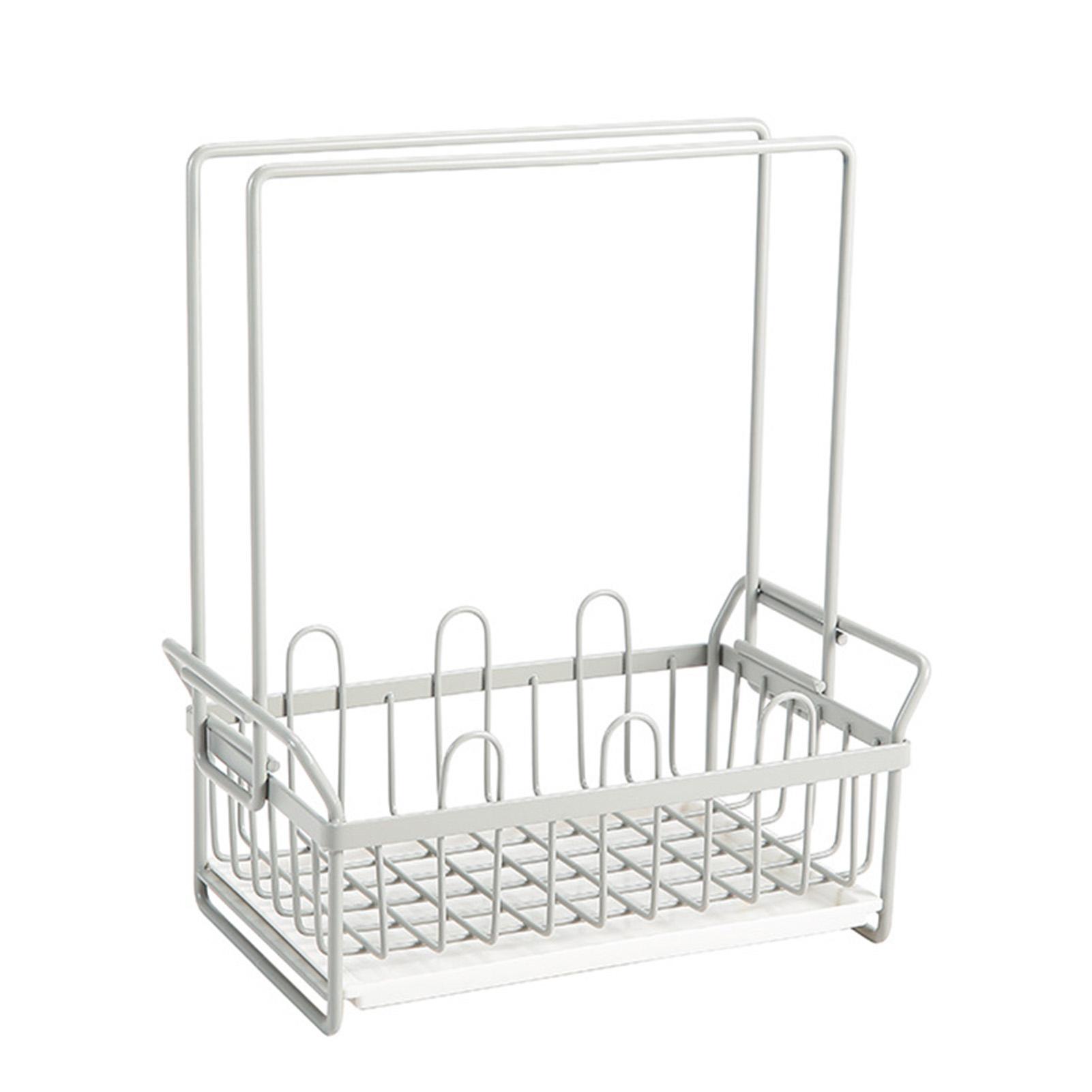 Sponge Rag Rack Dishcloth Drying Rack Sink Faucet Detergent Sponge Holder   for Kitchen Countertop