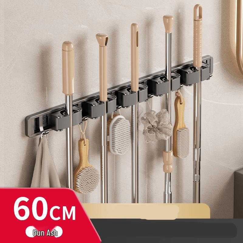 YIXI Adhesive Mop & Broom Holder