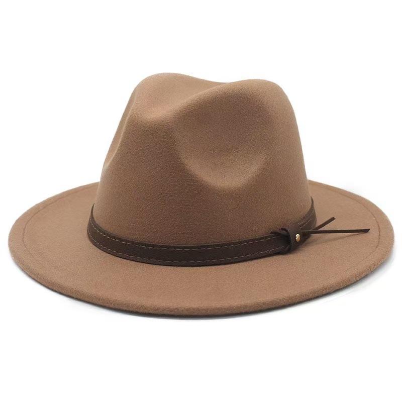 Popular European and American Cotton Retro Fedora Hat Men's and Women's British Style Jazz Hat Ethnic Top Hat