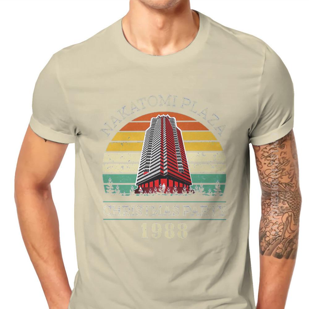 Movie Christmas Party 1988 Man Tshirts Retro Vintage Nakatomi Plaza Individuality Men T Shirts Clothing