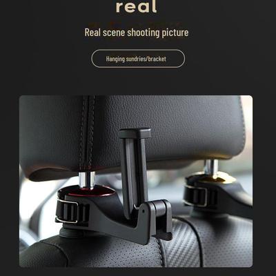 Soporte para teléfono móvil con gancho para el respaldo del asiento del automóvil: organizador multifuncional e invisible para el asiento trasero