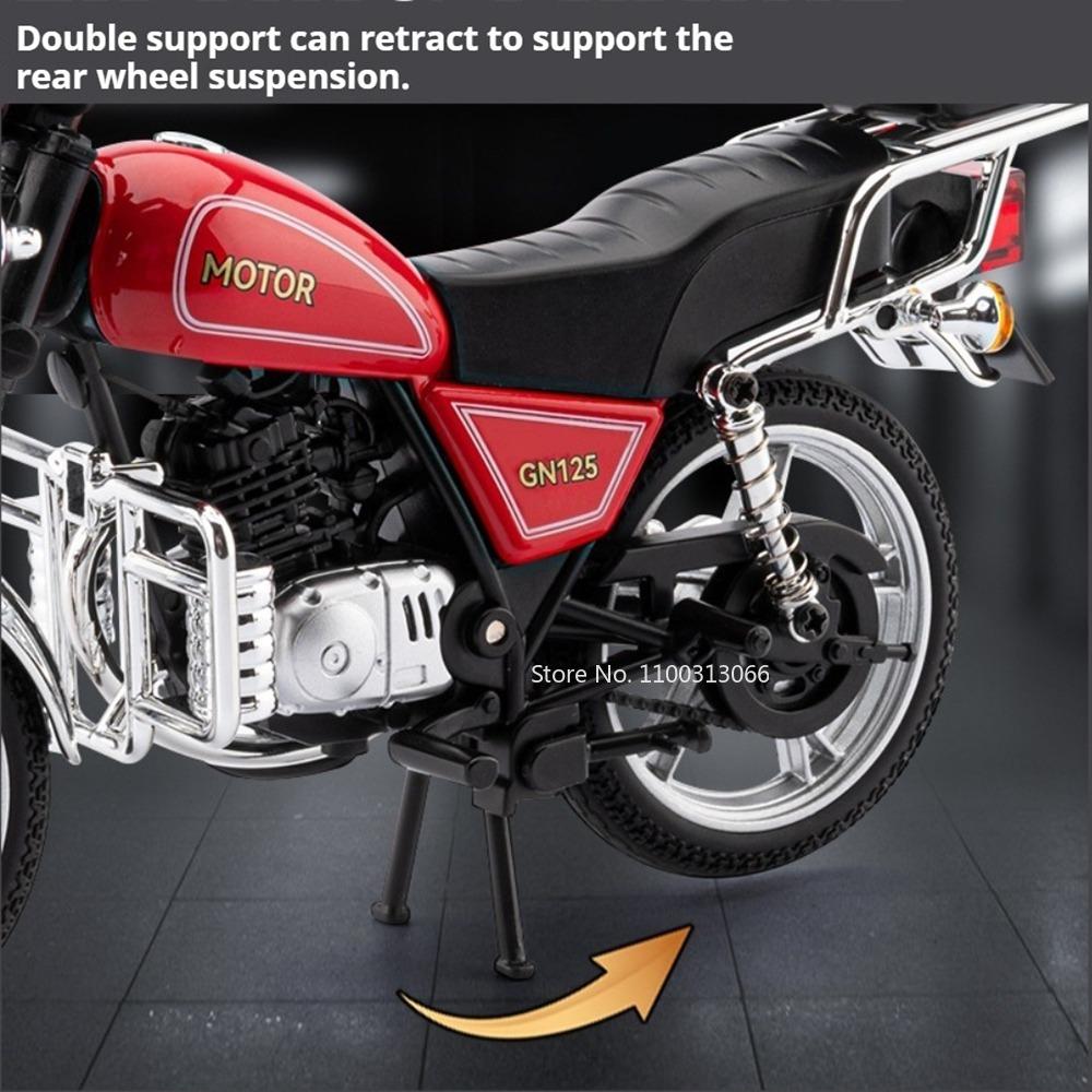1:12 Suzuki GN125 R1 Motorcycles Models Cars Toys Wheel Turned Miniature Vehicles Light Sound Motorcycle Children's Day Gifts