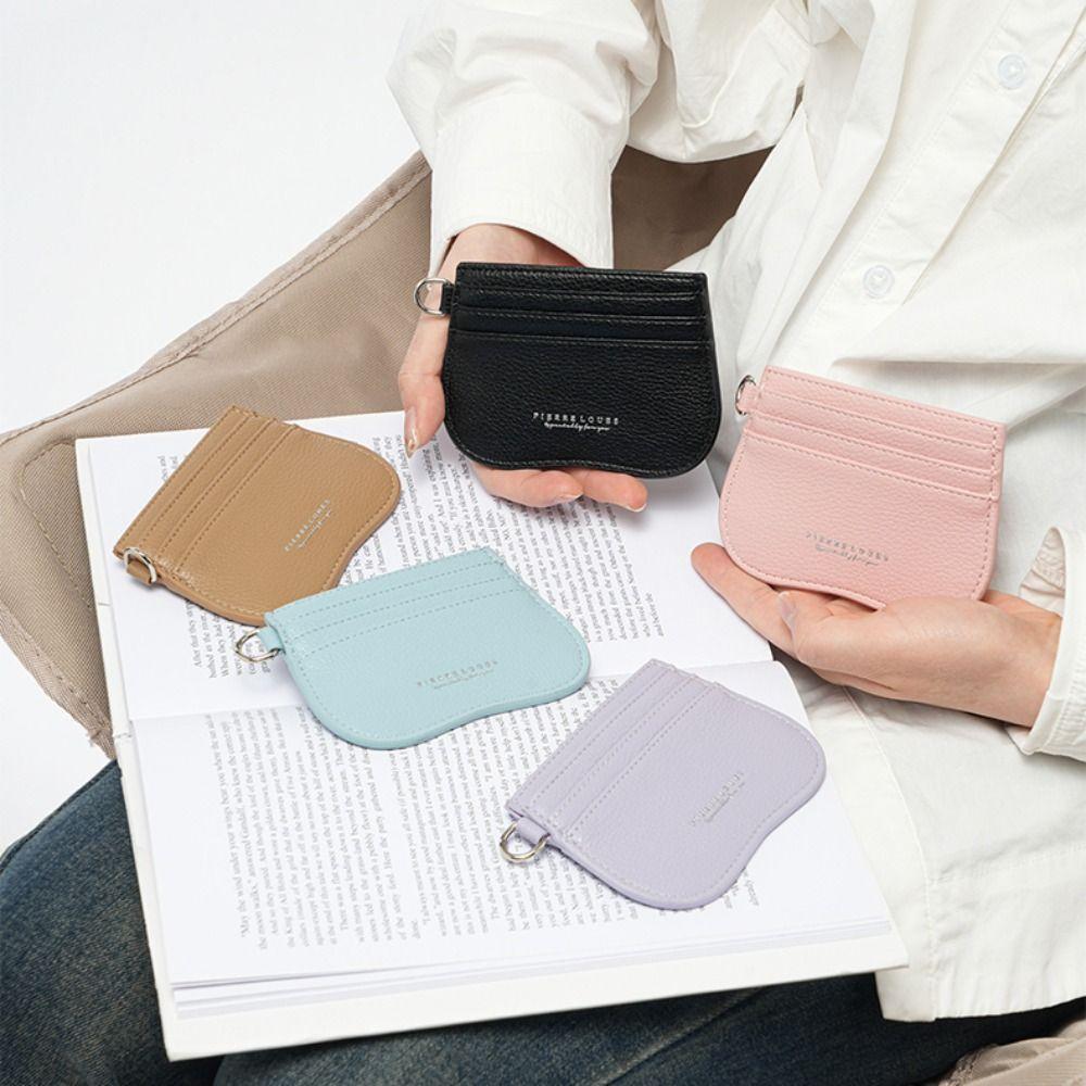 

PU Leather Women s Short Wallet Slim Card Holder Fashion Pocket Purse Outdoor синій