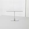 Jewelry Display Stand with Perforated Bar Sleek Crossbar Earring Elegant