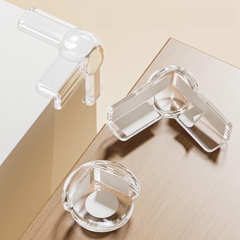 4 Airbag Table Corner Anti-collision Angle Anti-knock Silicone Protective Cover Tea Table Edge Protection Angle