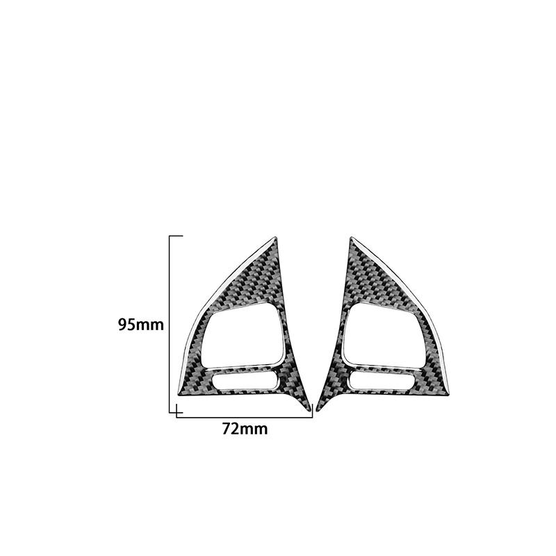 För VW Touareg 2011-2018 Mjuk Kolfiber Rattknapp Dekal Trim Bilinteriör Tillbehör Bilinteriör