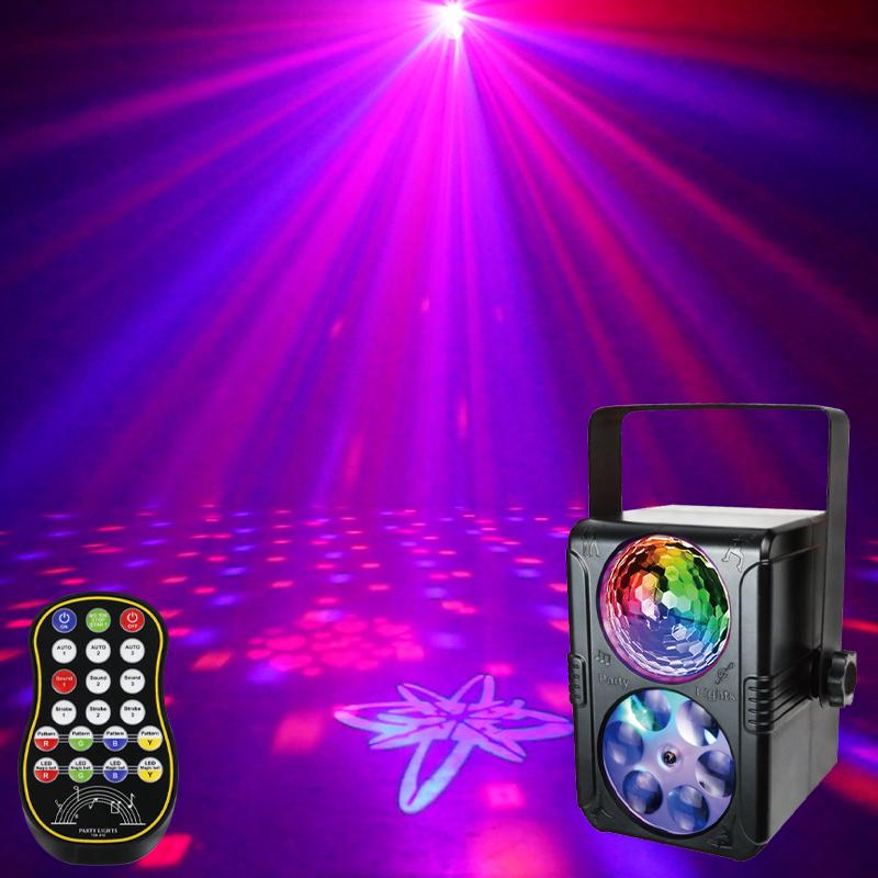LED Projection Stage Lighting RGBW Mini DJ Disco Laser Party Lights Remote Control USB Plug Christmas Wedding Home Club Decor