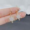 Korean Trend Snowflake Earrings: Women's Exquisite Design Ear Cuffs