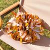 Colorful Laser Cheerleading Pom Poms with Baton Handle for Team Spirit Sports Dance Cheering Kids Adults