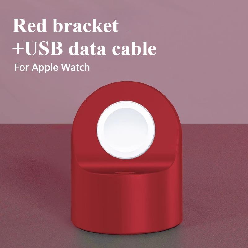 Ladeständer für Apple Watch Series Ultra/8/SE2/7/6/SE/4/3 49mm/45mm/44mm/42mm/41mm/40mm/38mm Langlebiger Silikon Nachttischmodus
