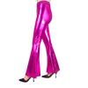 Women's Multi-Color Shiny Patent Leather Flared Pants - European & American Fashion