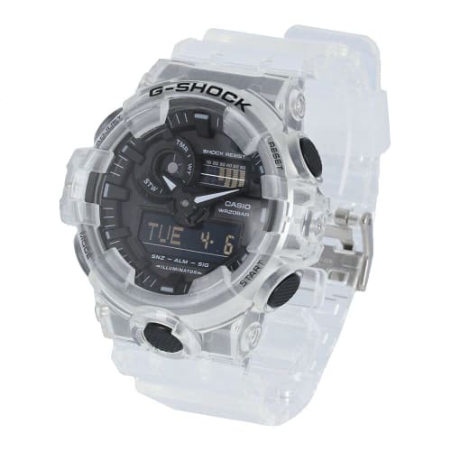 

Casio G-Shock Men s Waterproof Analog-Digi Clear Skeleton Watch GA-700SKE-7A