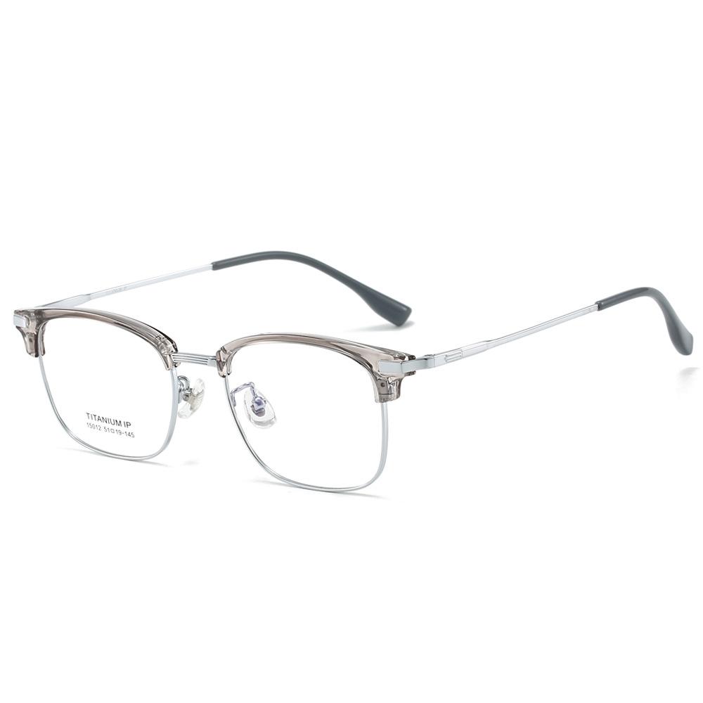 2024 Stylish Business Eyewear: TR Titanium Frame Glasses with Fade-Resistant Vacuum Electroplating - Model 15012