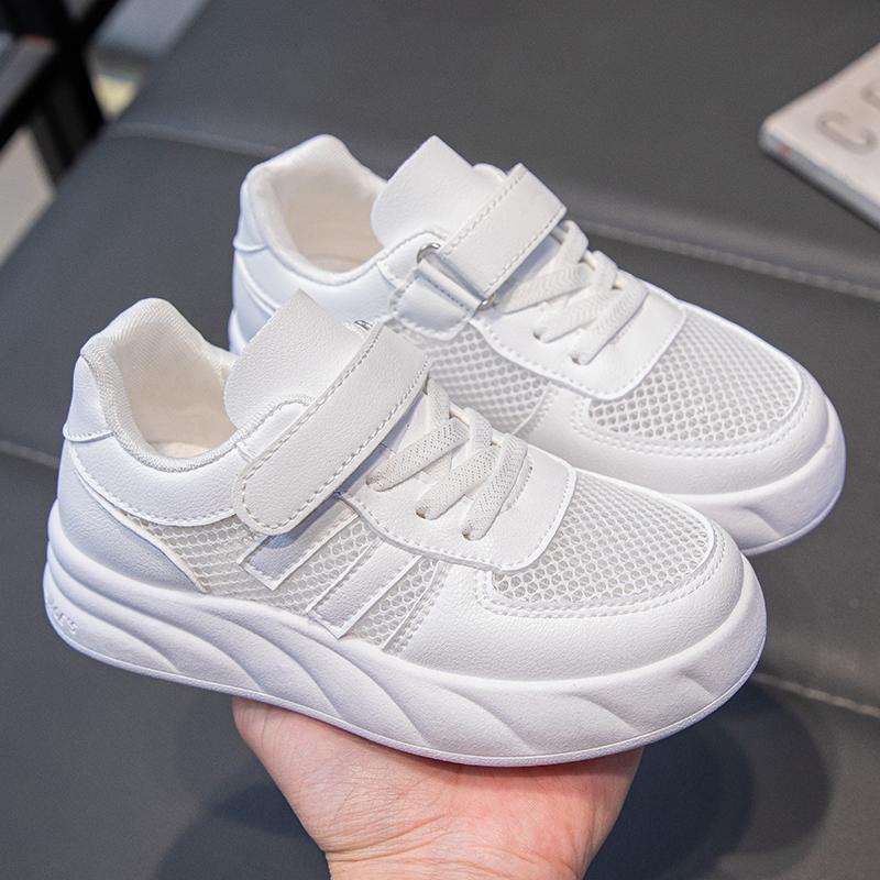 

Детская повседневная летняя дышащая обувь для скейтбординга с низким верхом, детские студенческие трендовые спортивные удобные кроссовки на мягкой подошве для мальчиков и девочек 26 белый