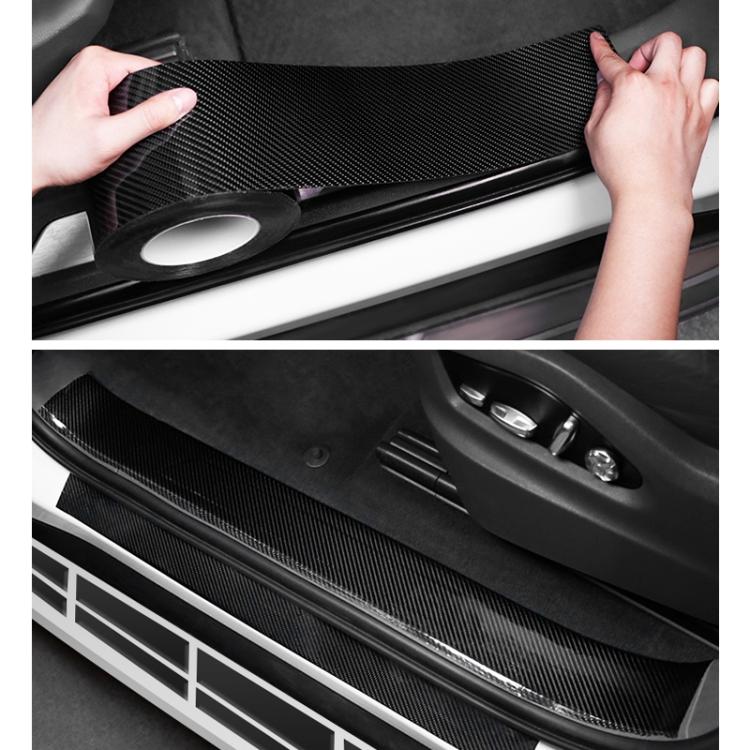 Universal Car Carbon Fiber Door Anti-collision Strip Protection Guards Trims Stickers Tape
