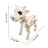 Schelet de vacă Halloween 2023 Decoratiuni de schelet de Halloween Statuie de vacă schelet realistă Recuperare pentru cimitir pentru casa bântuită