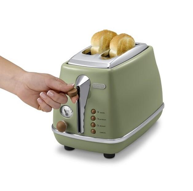 Toaster De'Longhi Icona Vintage CTOV 2103.GR oliv