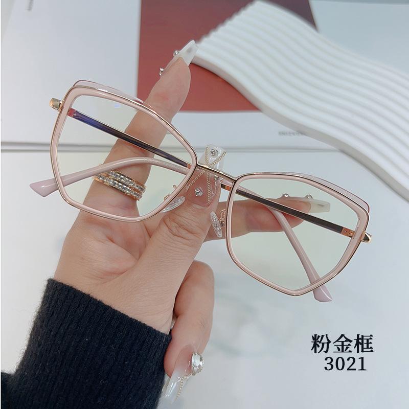 New year, optical glasses for men and women, metal anti-blue light, fashion trend, glasses