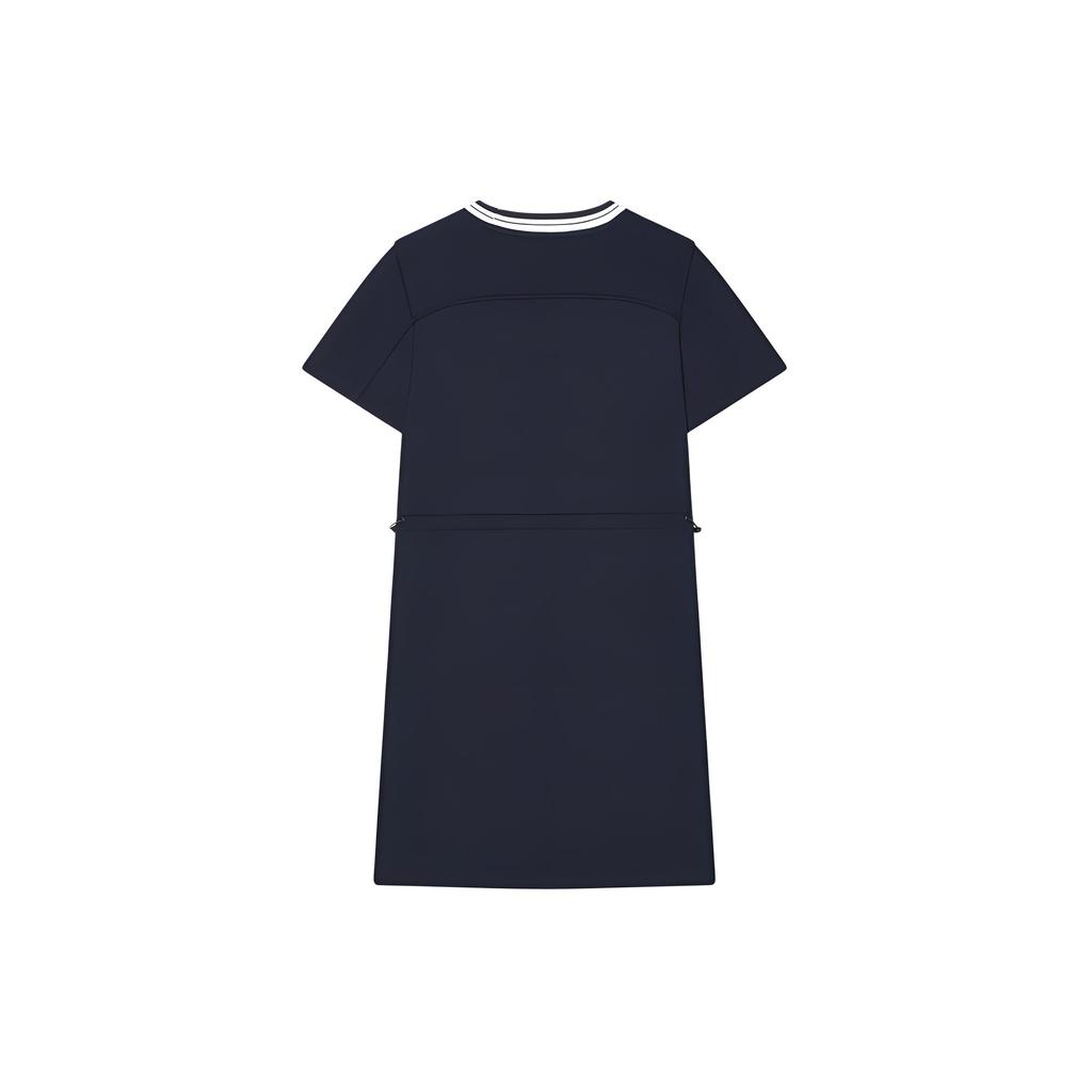 New FILA Short Sleeved Dress Women's Dark Blue F11W424304F-DB