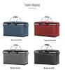 Cesta de Picnic Plegable Aislada de Gran Capacidad - para Exteriores y Personalizable