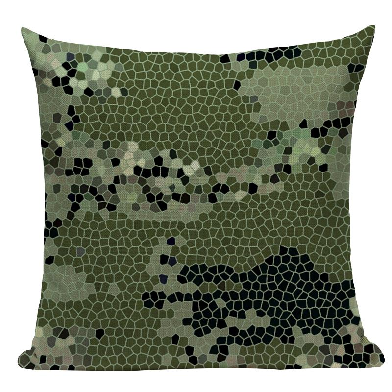 Satın alın Abstract Contour Decorative Throw Pillows Case Dark Blue