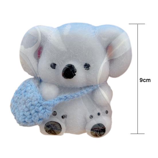 Cartoon Koala Squeeze Toy Handmade Stress Relief Sitting Koala Pinch Sensory Toy Kids Teens Adults Soft Stress Ball Animal Fidget Toy