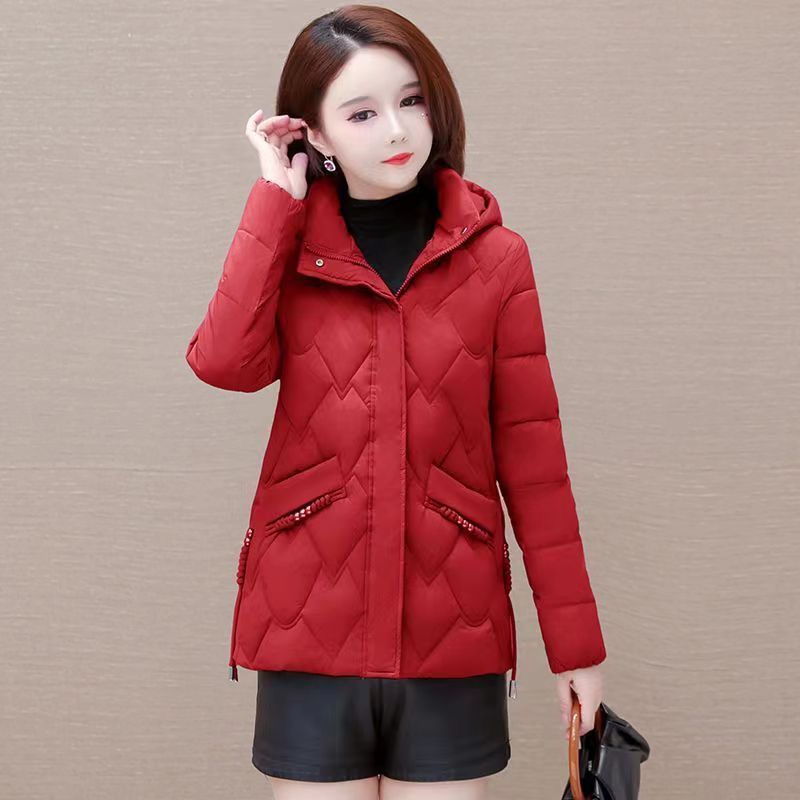 Down Cotton-padded Clothes Women's Short Winter New Slim-fitting and Thin Small Cotton-padded Clothes Warm Small Cotton-padded Jackets